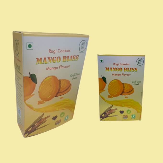 Ragi Cookies -Mango Flavour