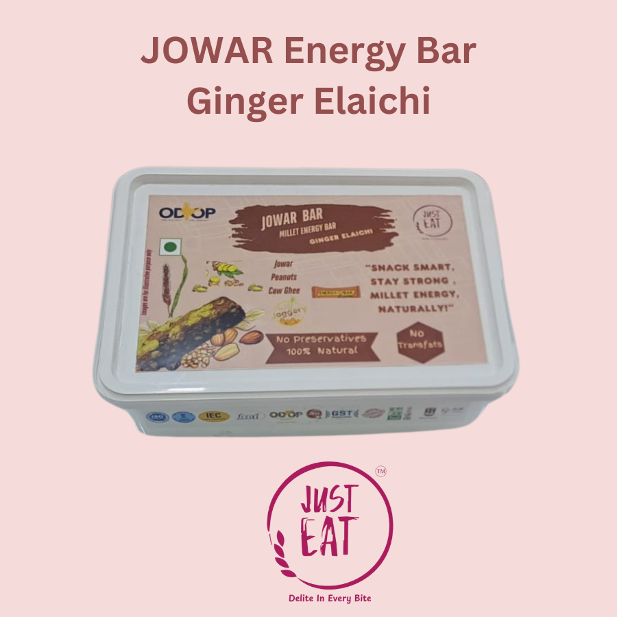 Jowar Bar ( MIllet Bar) Ginger Elaichi Flavour