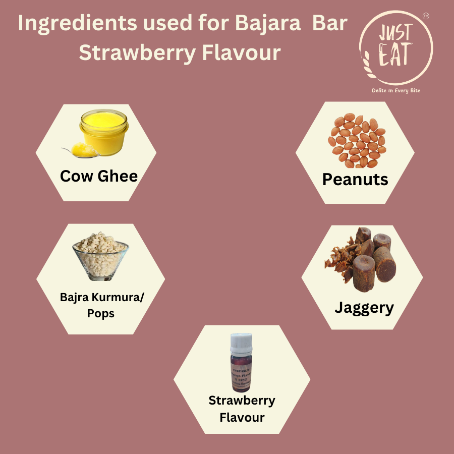 Bajara Bar (Millet Bar) Strawberry Flavour - Image 2