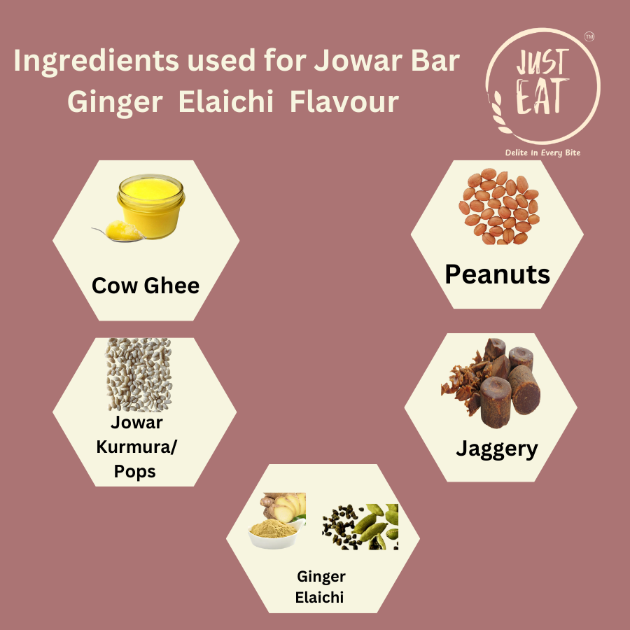 Jowar Bar ( MIllet Bar) Ginger Elaichi Flavour - Image 2